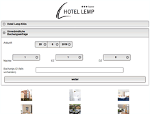 Tablet Screenshot of hotel-lemp.com